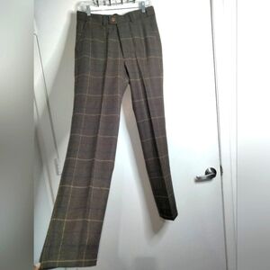 Men's (Size See Measurements) Brown Overcheck Twill Tweed Plaid Trouser Pants